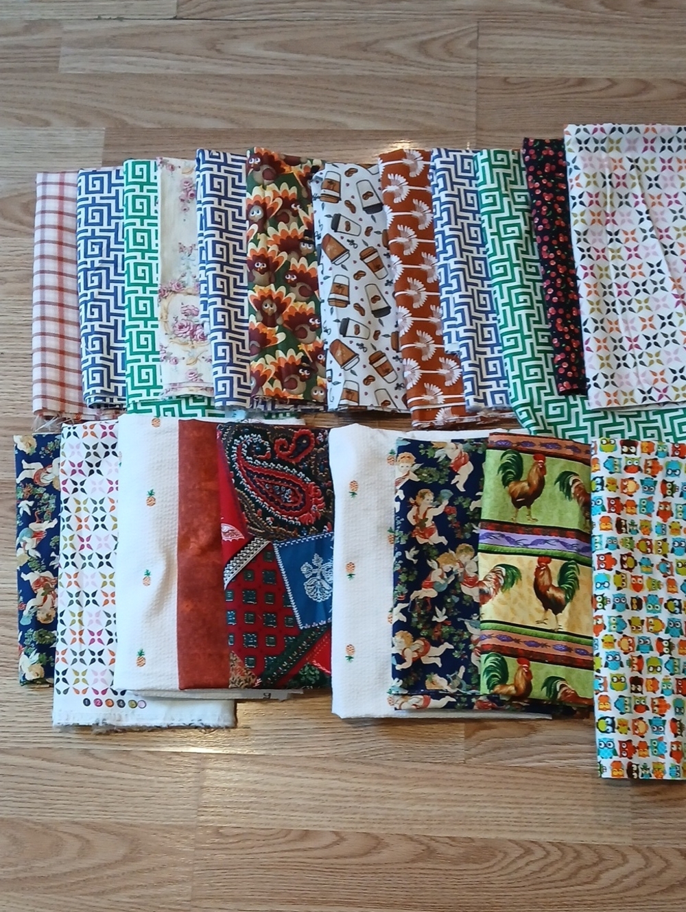15 Yards Fun Variety Fabric HUGE LOT